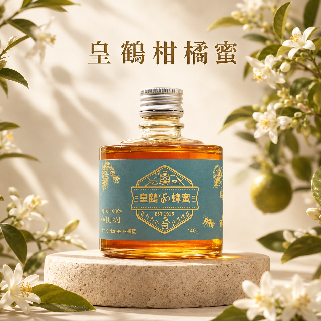 皇鶴柑橘花蜜｜台灣特色花蜜・清香蜂蜜｜皇鶴蜂蜜